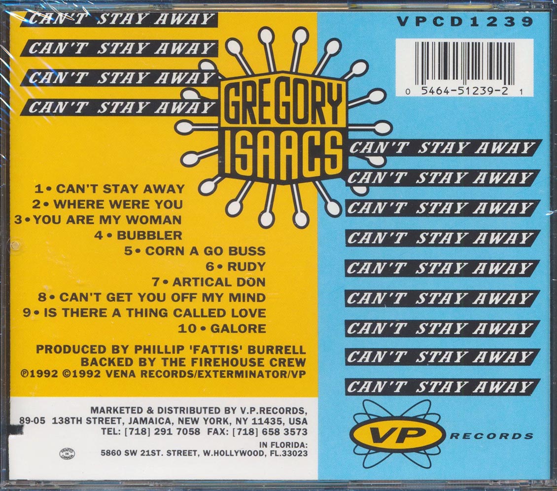 Gregory Isaacs - Can't Stay Away