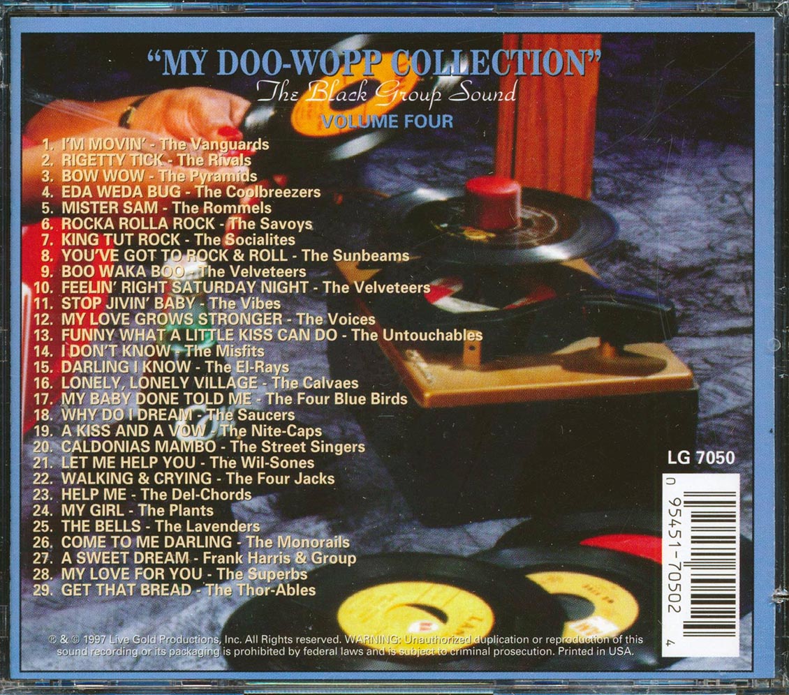 Vanguards, The Pyramids, The Savoys, Etc. - My Doo-Wop Collection: The Black Group Sound Volume 4 (29 tracks) (marked/ltd stock)