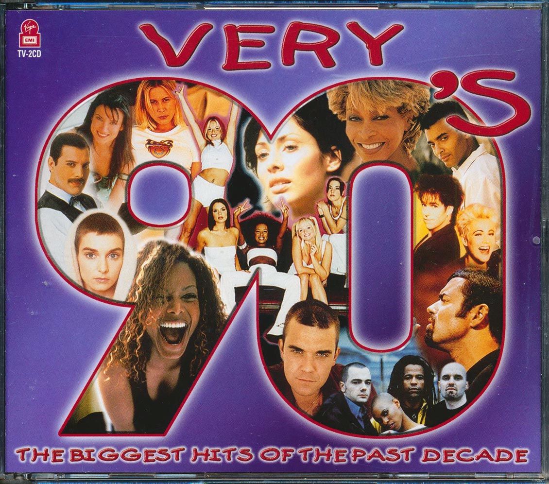 Depeche Mode, Queen, Radiohead, Etc. - - Very 90's: The Biggest Hits Of The Past Decade (34 tracks) (2xCD)
