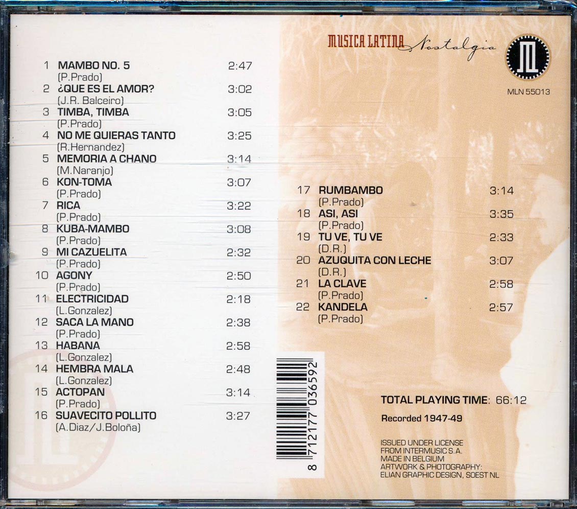 Perez Prado Y Su Orquestra - El Rey Del Mambo (22 tracks)