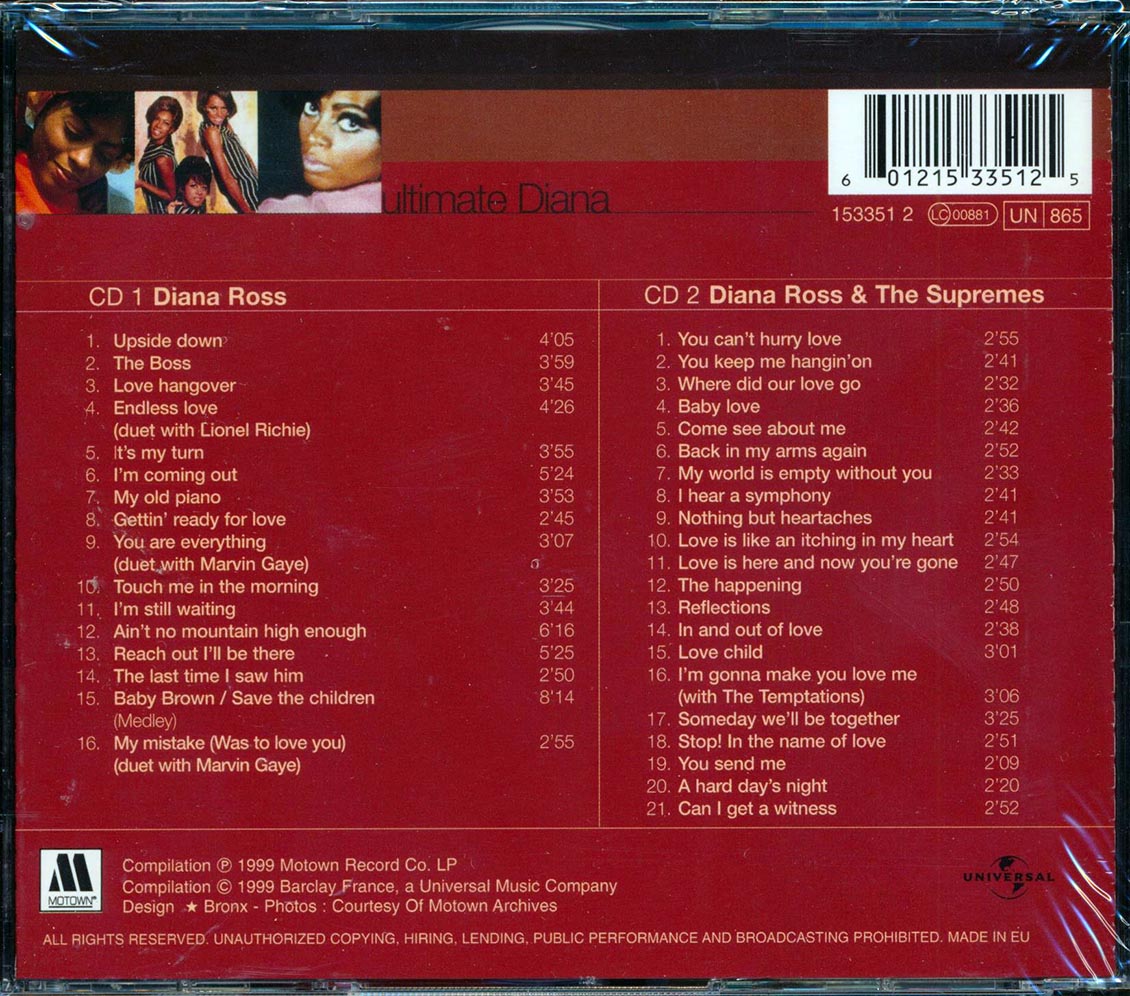 Diana Ross - Ultimate Diana (37 tracks) (2xCD)