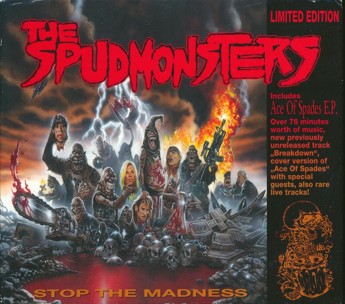 The Spudmonsters - Stop The Madness + Ace Of Spades (2 albums on 1 CD) (26 tracks) (ltd. ed.) (deluxe 3-fold digipak)