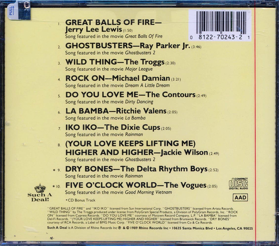 Jerry Lee Lewis, The Troggs, The Dixie Cups, Etc. - Greatest Movie Rock Hits