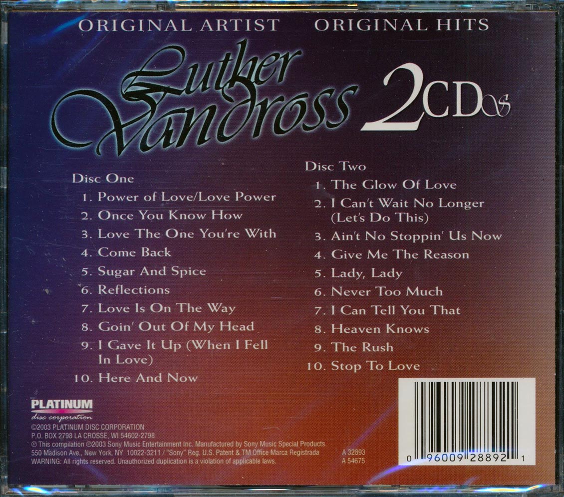 Luther Vandross - Luther Vandross (20 tracks) (2xCD)