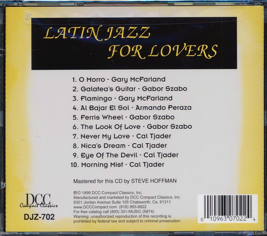 Cal Tjader, Gabor Szabo, Etc. - Latin Jazz For Lovers