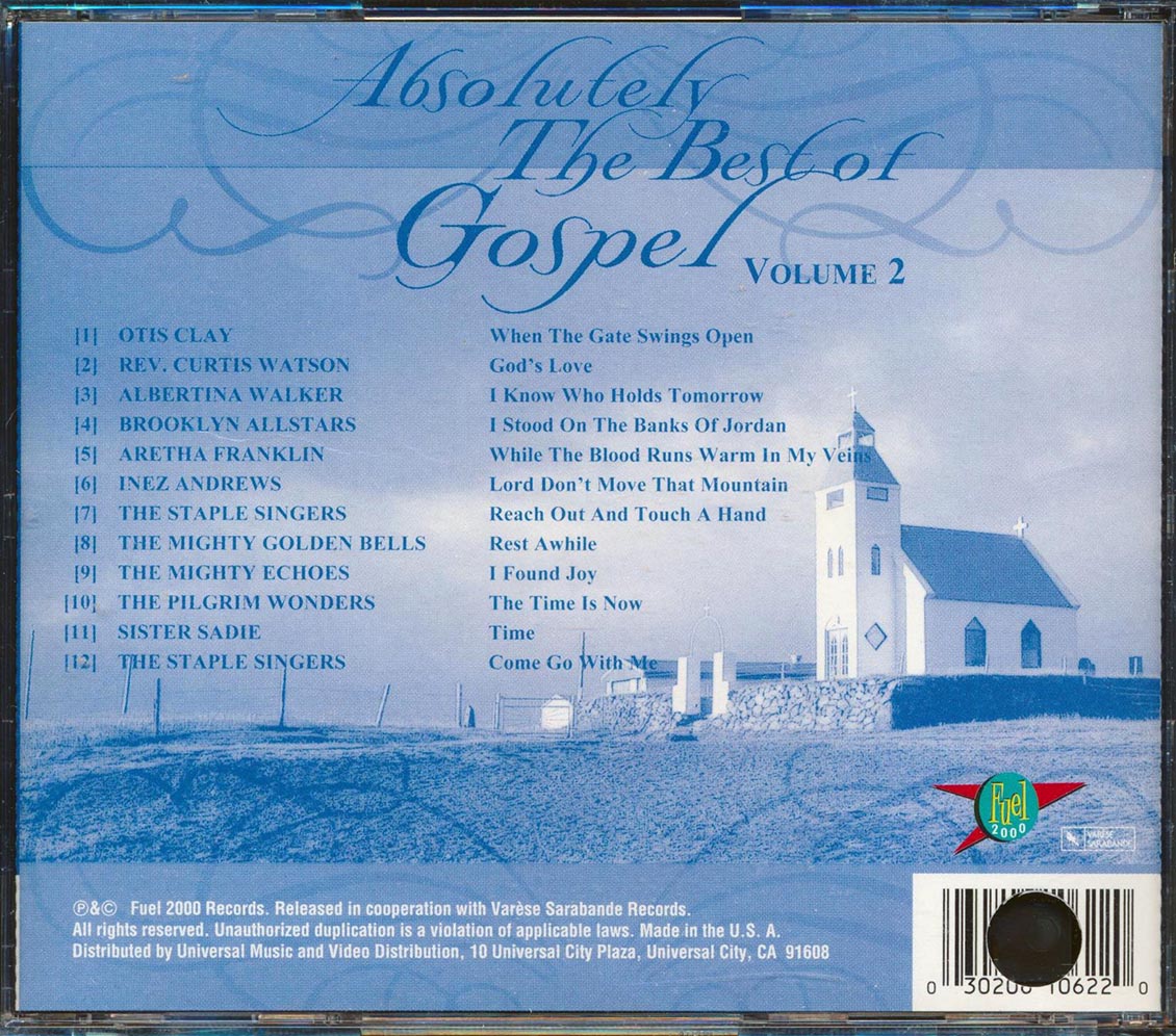 Otis Clay, Brooklyn Allstars, The Staple Singers, Etc. - Absolutely The Best Of Gospel Volume 2 (marked/ltd stock)