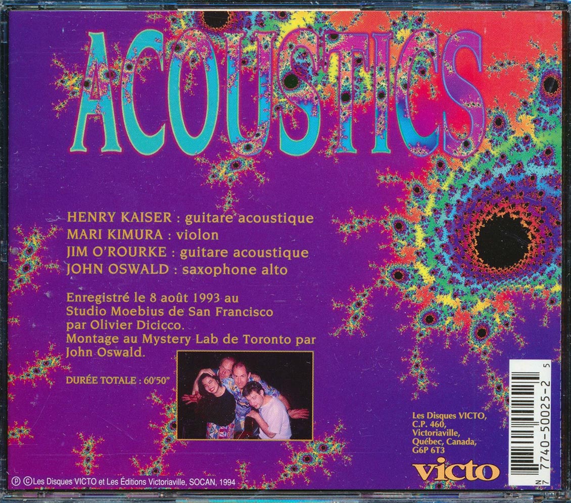 Henry Kaiser, Mari Kimura, Jim O'Rourke, John Oswald - Acoustics