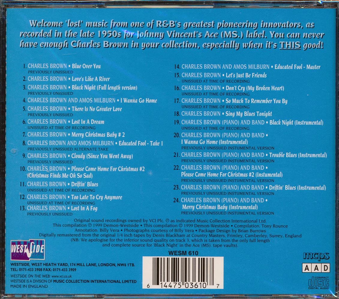 Charles Brown - Blue Over You (24 tracks)