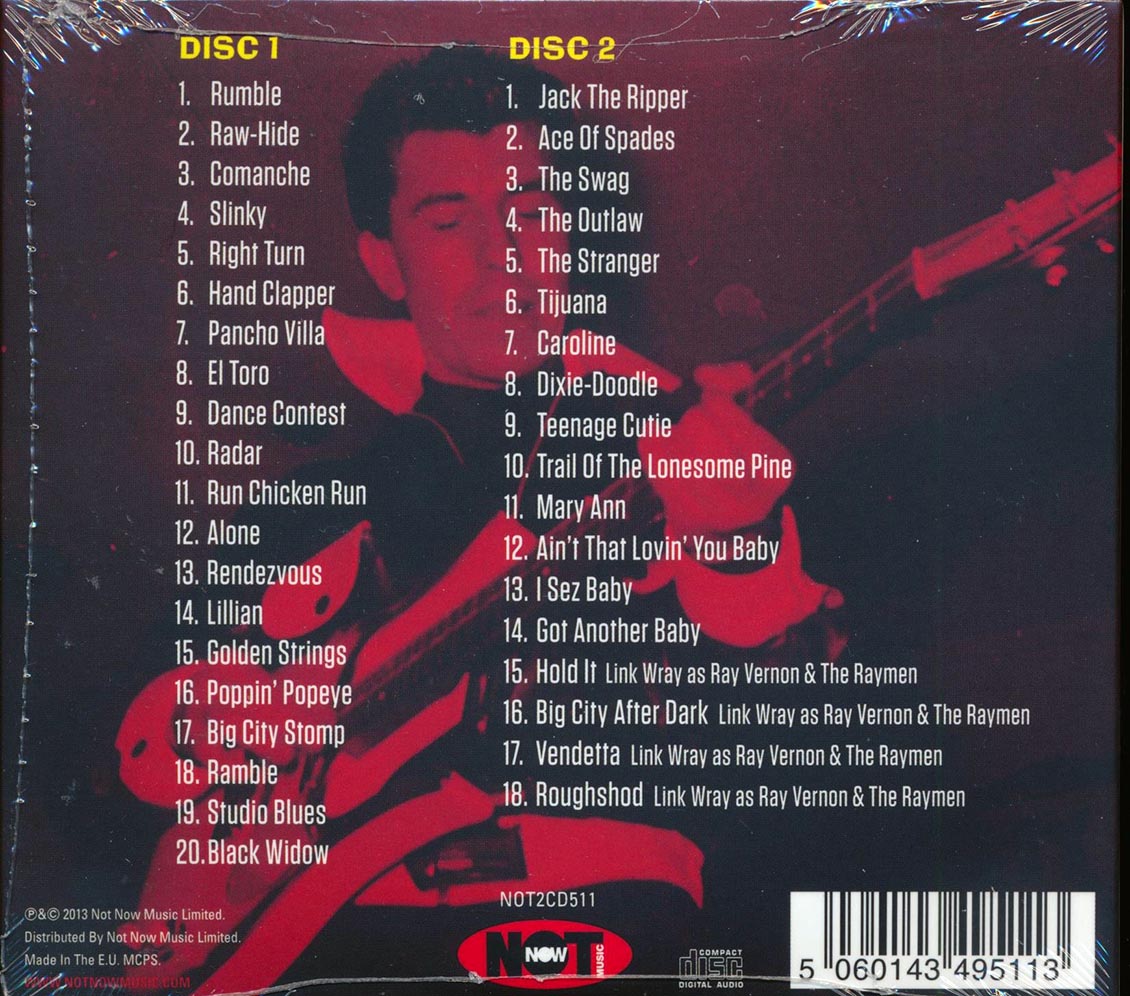 Link Wray - The Rumbling Guitar Sound Of Link Wray (38 tracks) (2xCD) (deluxe 3-fold digipak)
