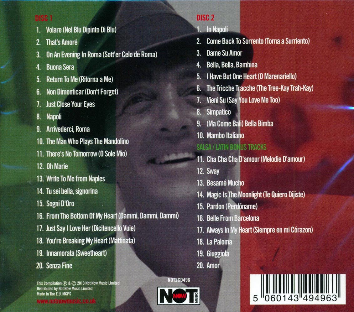 Dean Martin - Italian Love Songs (40 tracks) (2xCD)