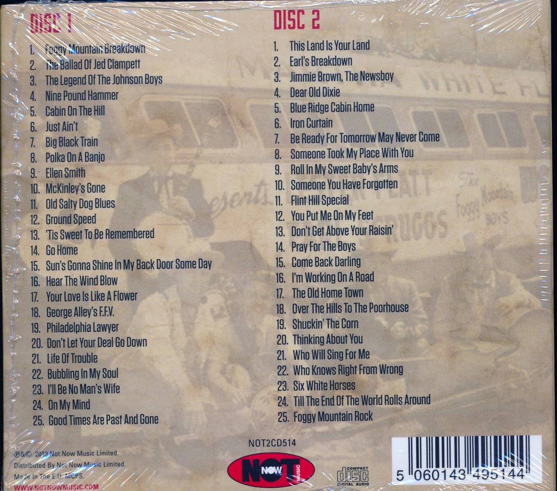 Flatt & Scruggs - The Foggy Mountain Sound Of Flatt & Scruggs (50 tracks) (2xCD) (deluxe 3-fold digipak)