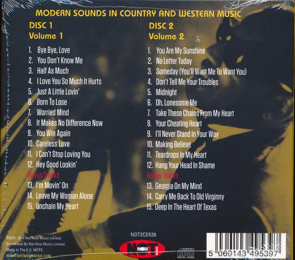 Ray Charles - Modern Sounds In Country & Western Music Volumes 1 & 2 (30 tracks) (2xCD) (deluxe 3-fold digipak)