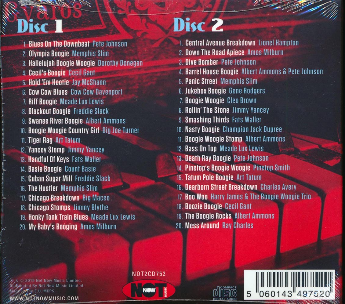 Fats Waller, Pete Johnson, Art Tatum, Memphis Slim, Etc. - Essential Boogie Woogie (40 tracks) (2xCD) (deluxe 3-fold digipak)
