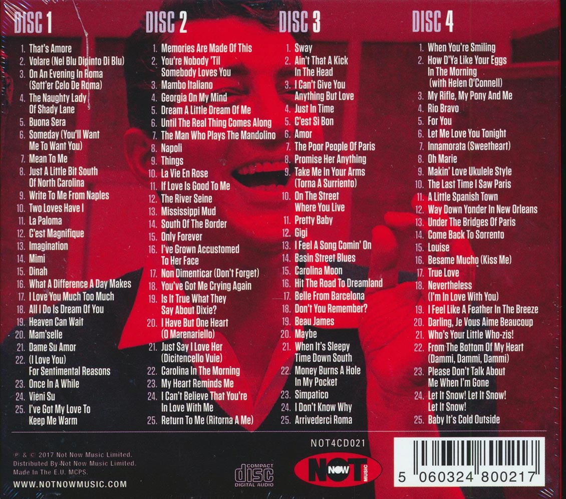 Dean Martin - 100 Hits (100 tracks) (4xCD) (deluxe 4-fold digipak)