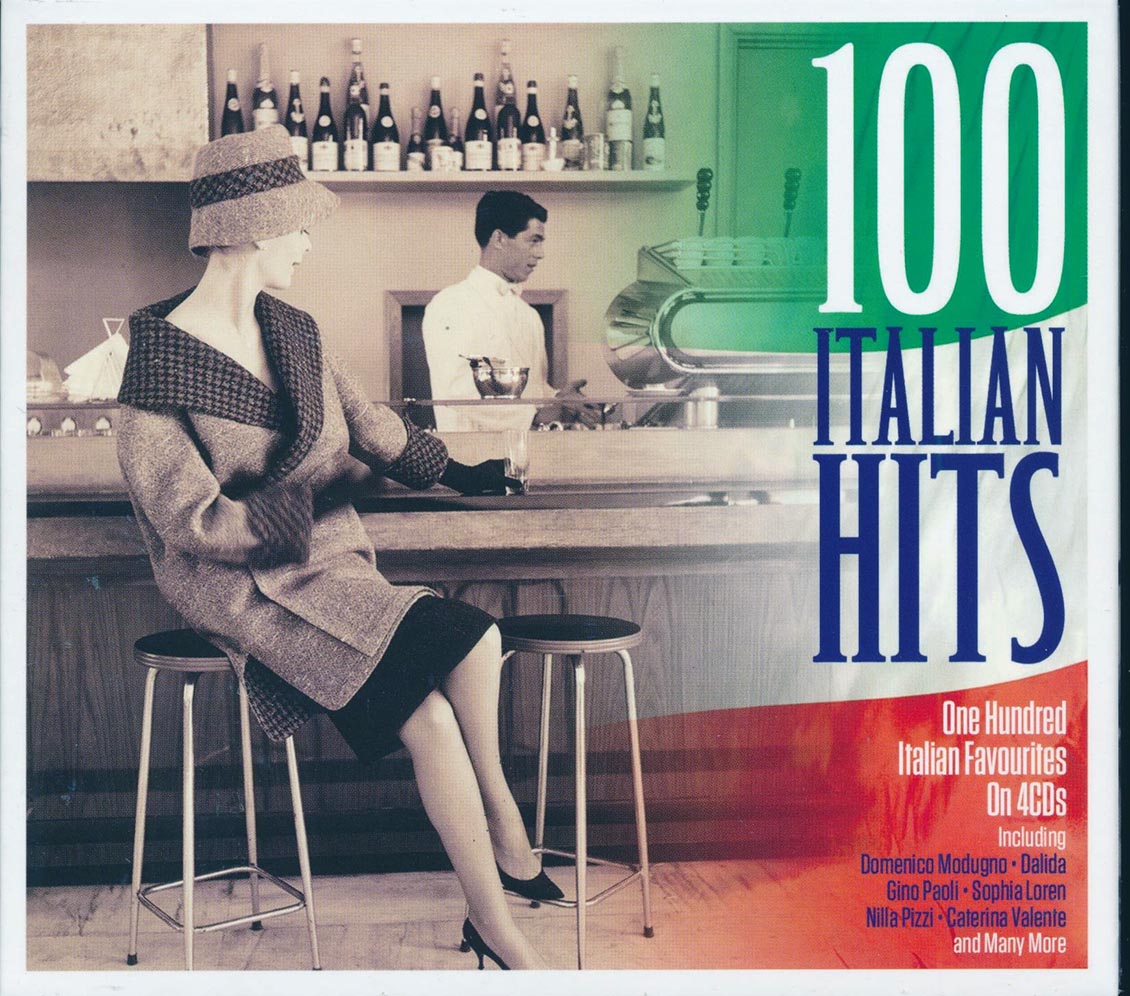 Caterina Valente, Sophia Loren, Dalida, Etc. - 100 Italian Hits (100 tracks) (4xCD) (deluxe 4-fold digipak)