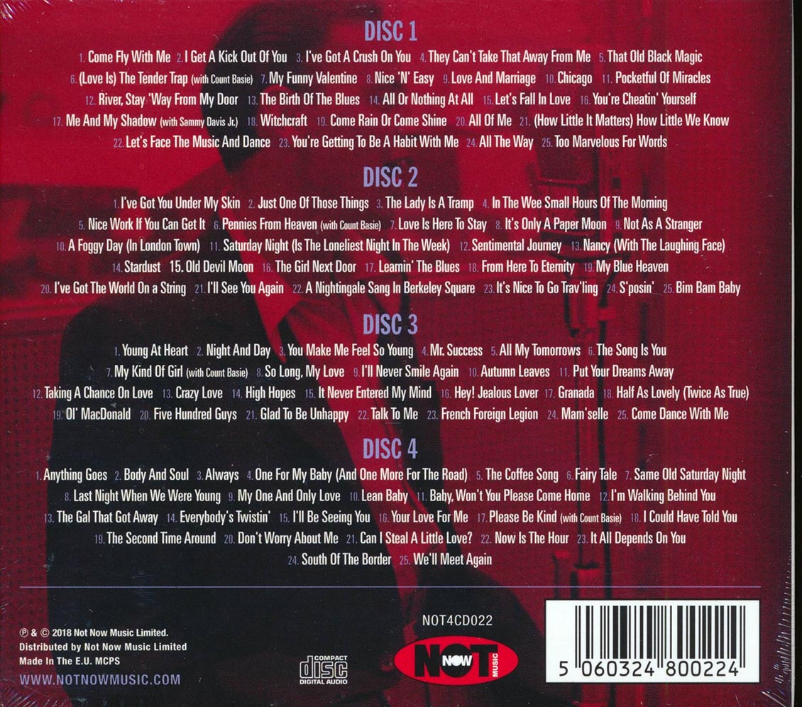 Frank Sinatra - 100 Hits (100 tracks) (4xCD) (deluxe 4-fold digipak)