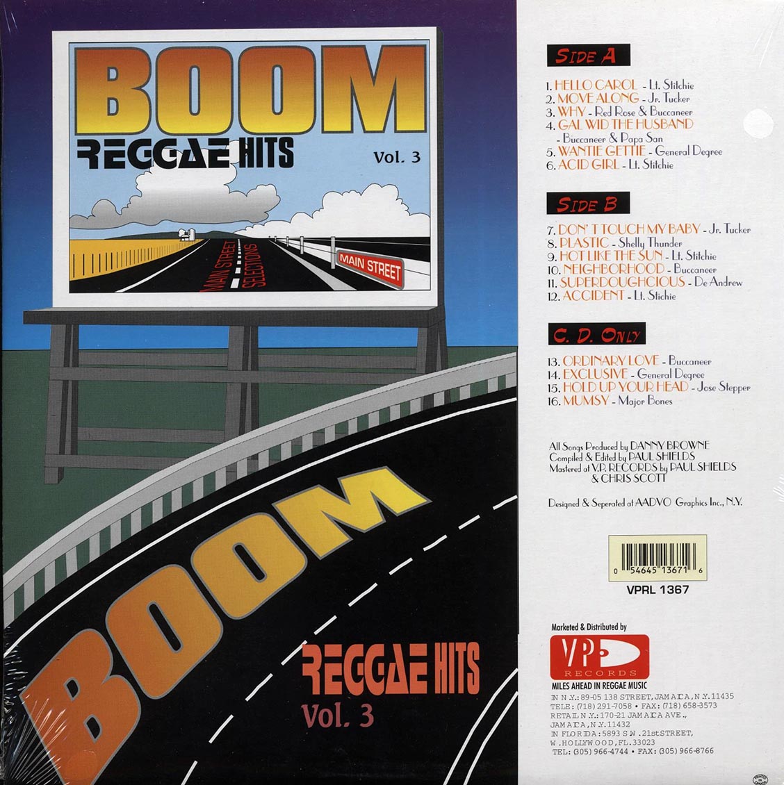 Papa San, Shelly Thunder, Red Rose, Lt. Stitchie, Etc. - Boom Reggae Hits Volume 3 (orig. press)