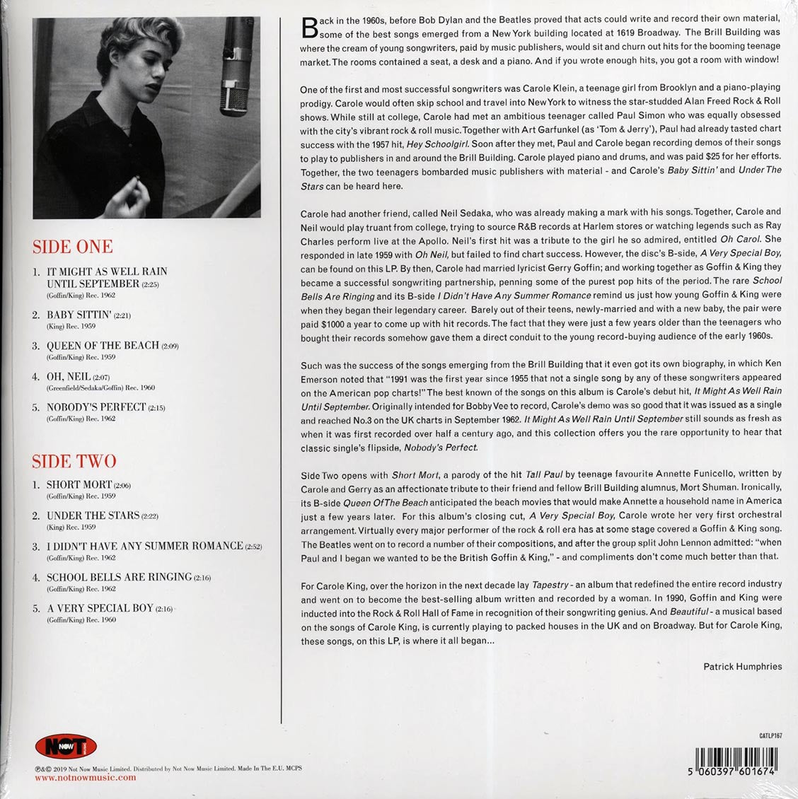 Carole King - It Might As Well Rain Until September (180g)