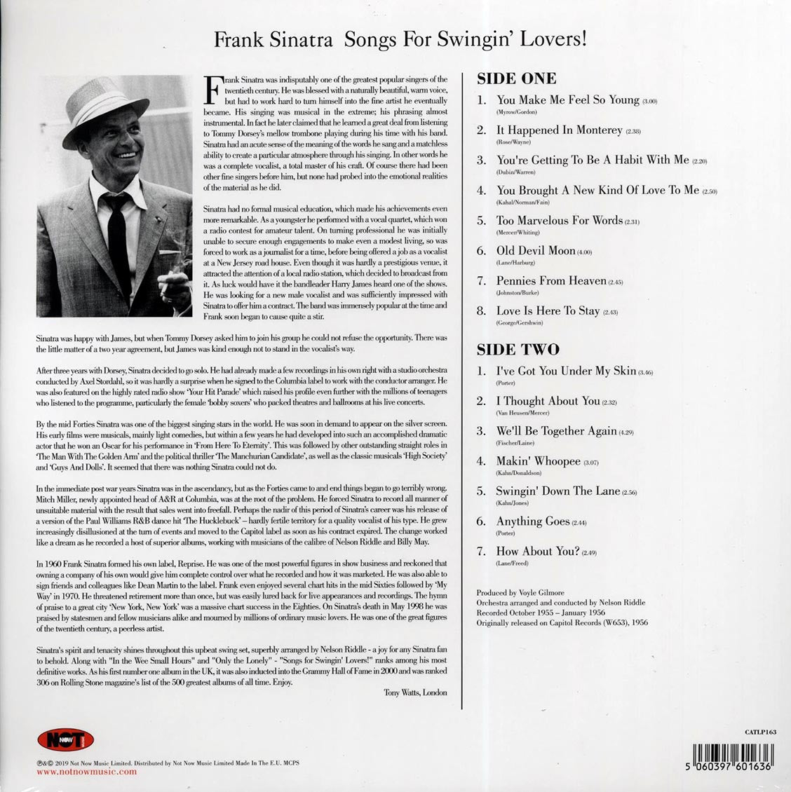 Frank Sinatra - Songs For Swingin' Lovers! (180g)