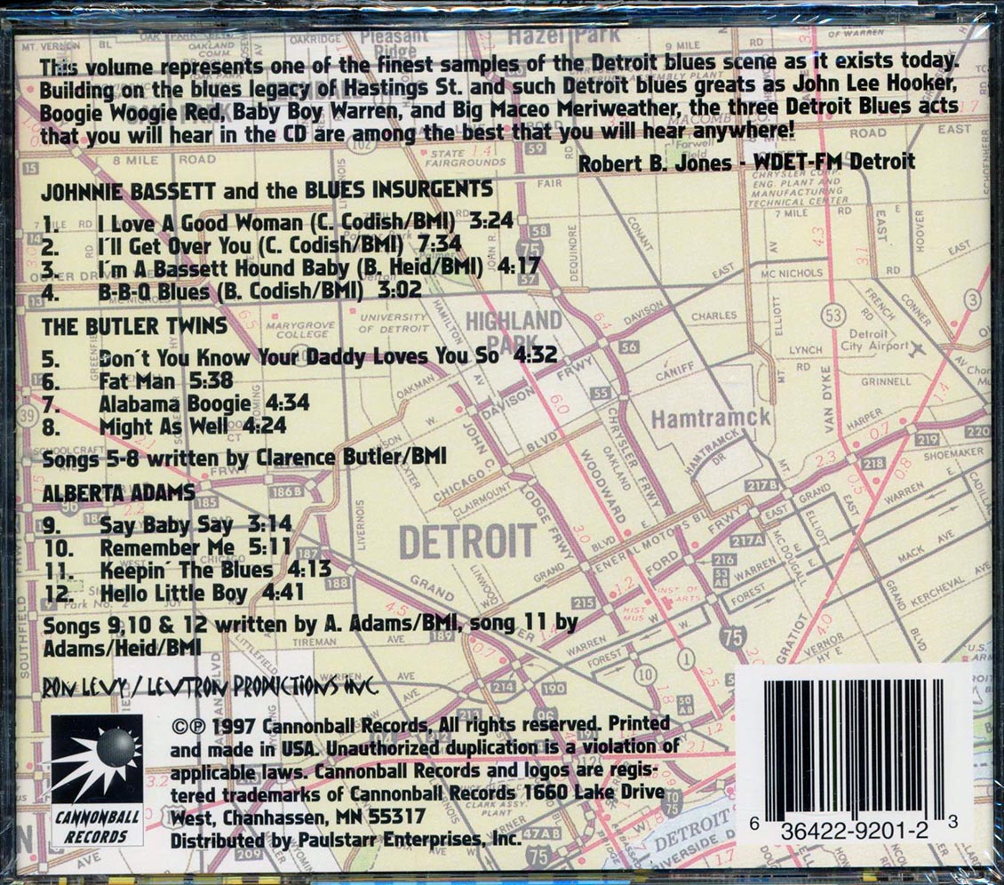 Johnnie Bassett, The Butler Twins, Alberta Adams - Blues Across America: The Detroit Scene
