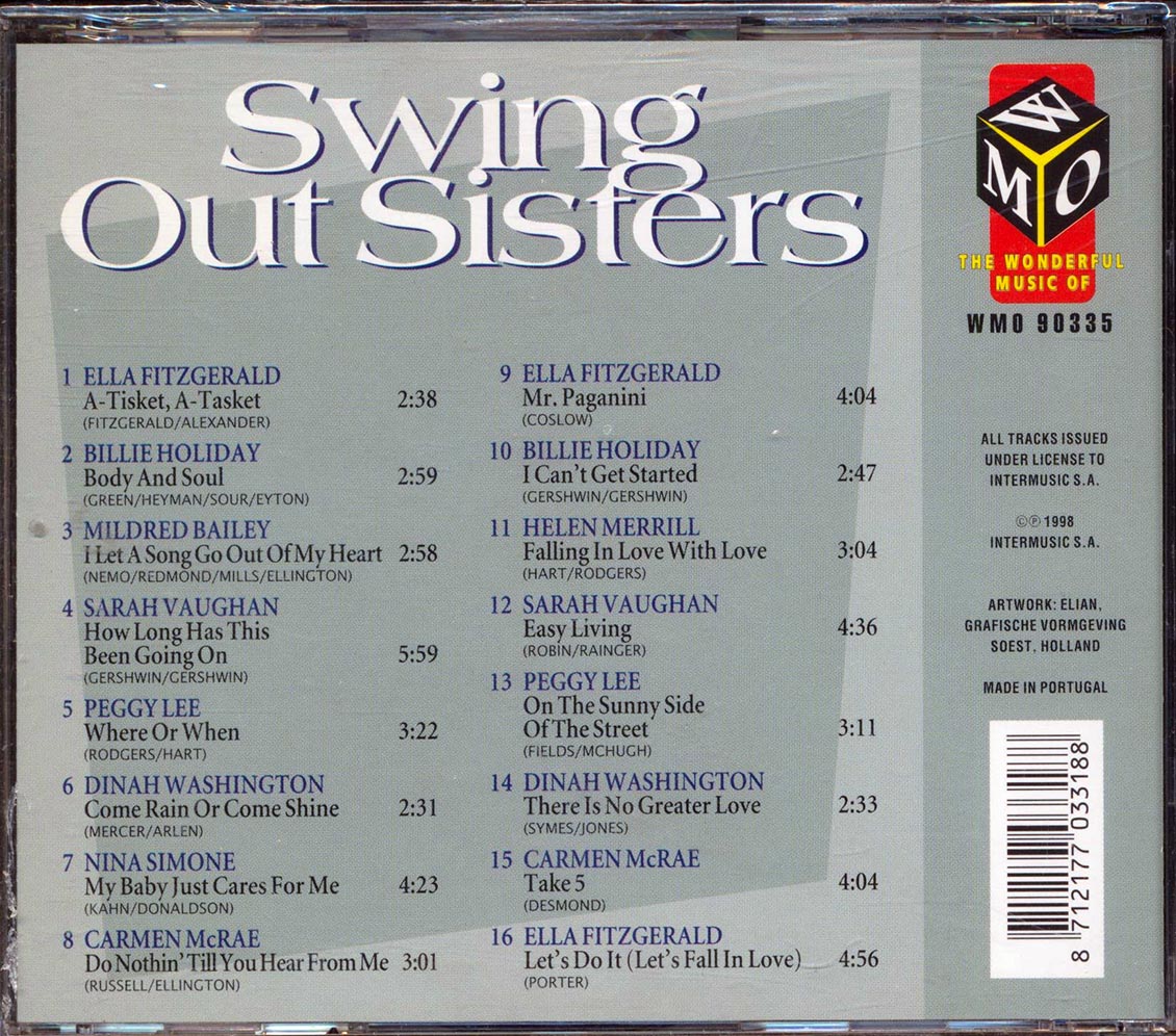 Ella Fitzgerald, Billie Holiday, Mildred Bailey, Peggy Lee, Etc. - Swing Out Sisters: Ladies Of Jazz