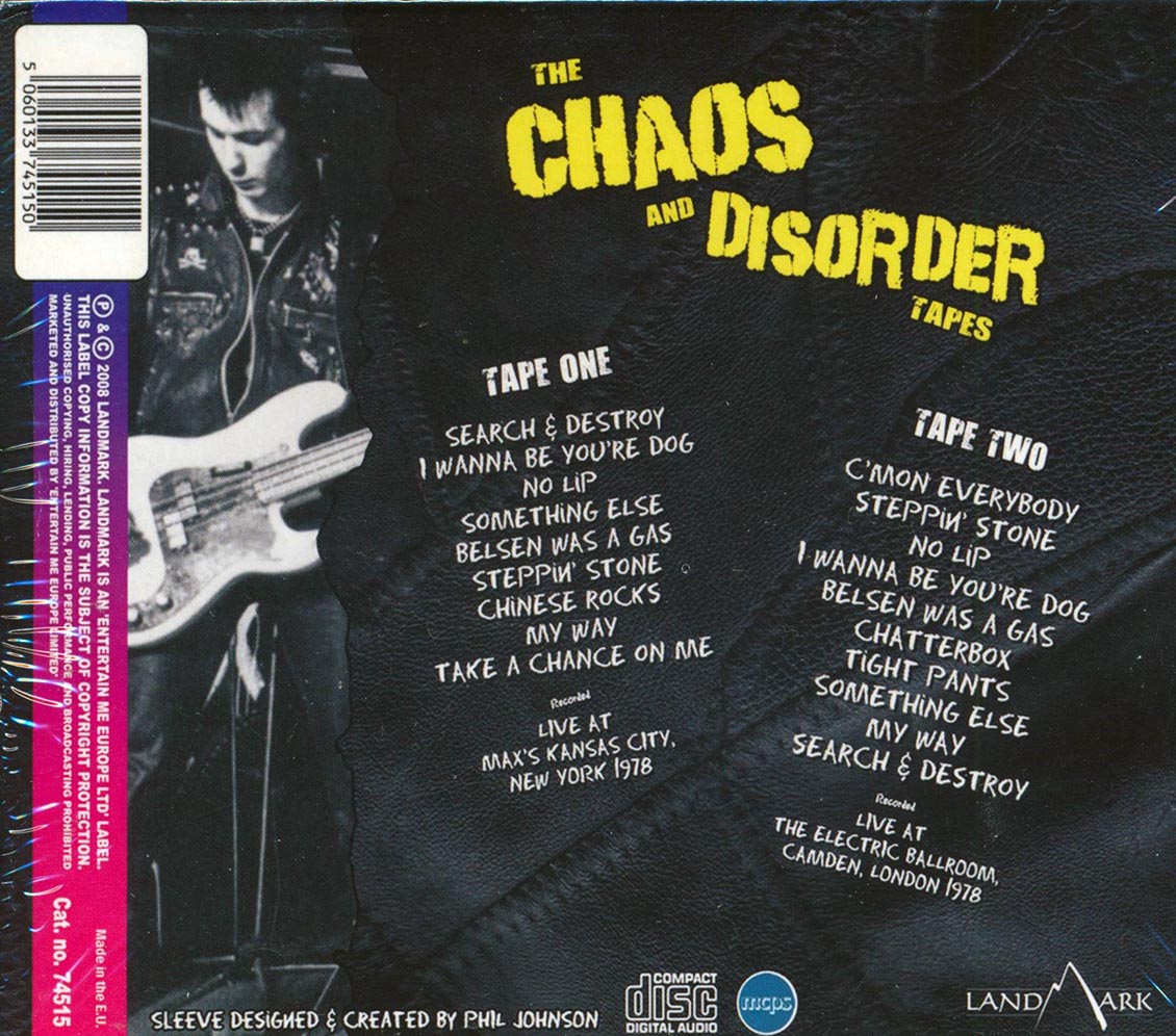 Sid Vicious - The Chaos And Disorder Tapes (2xCD)