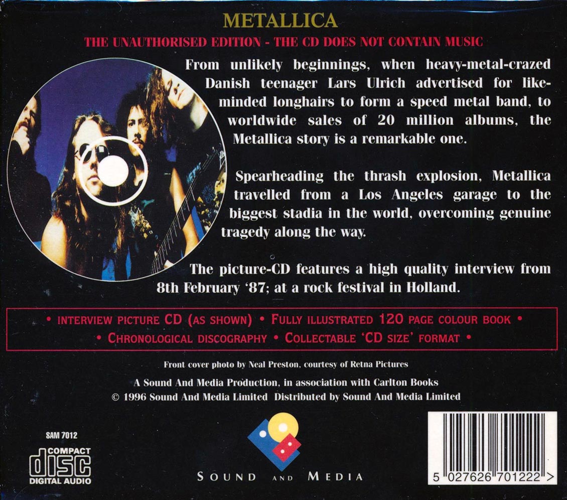 Metallica - Fully Illustrated Book & Interview Disc (incl. large booklet)