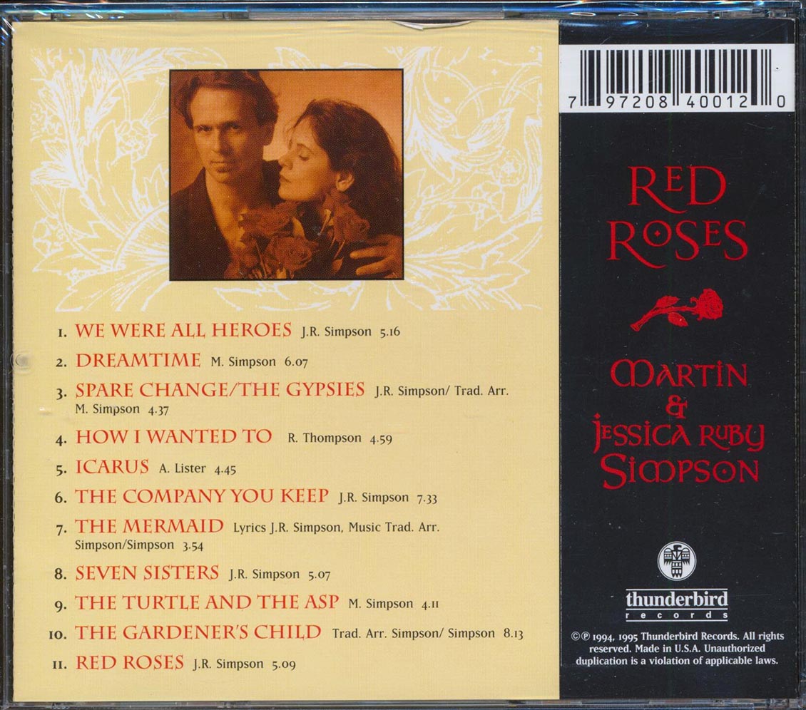 Martin & Jessica Ruby Simpson - Red Roses