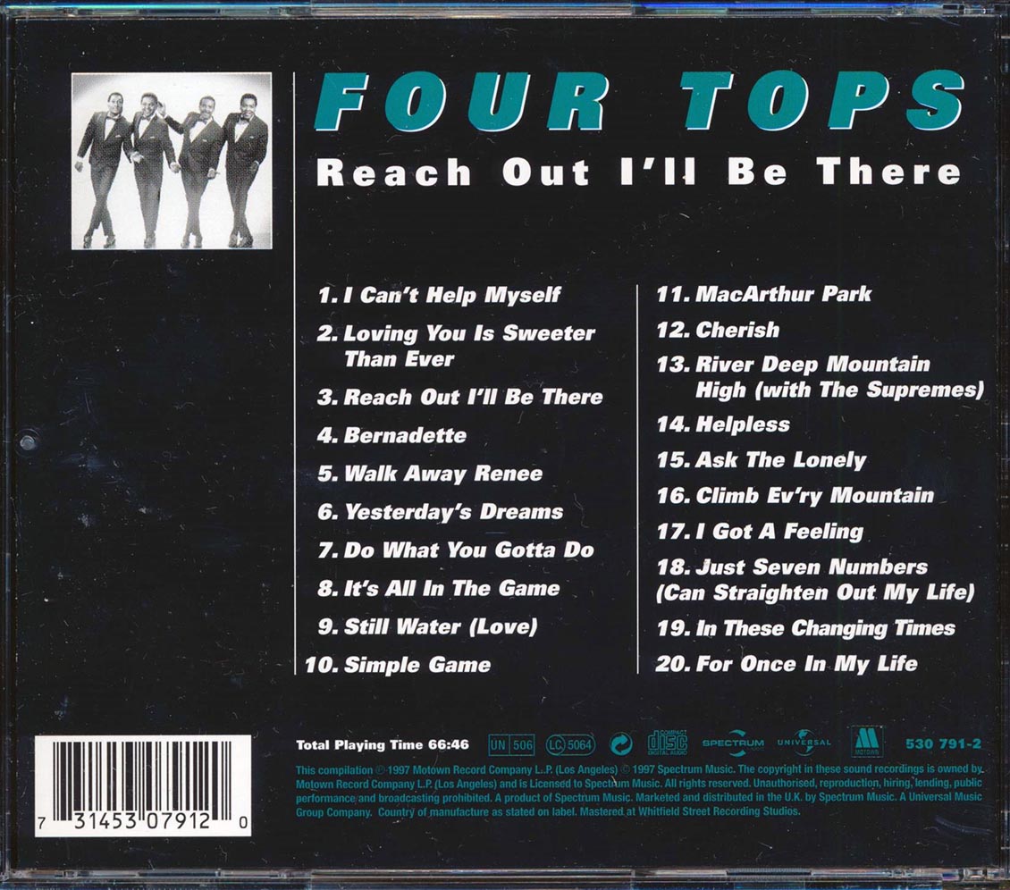 The Four Tops - Reach Out I'll Be There (20 tracks)