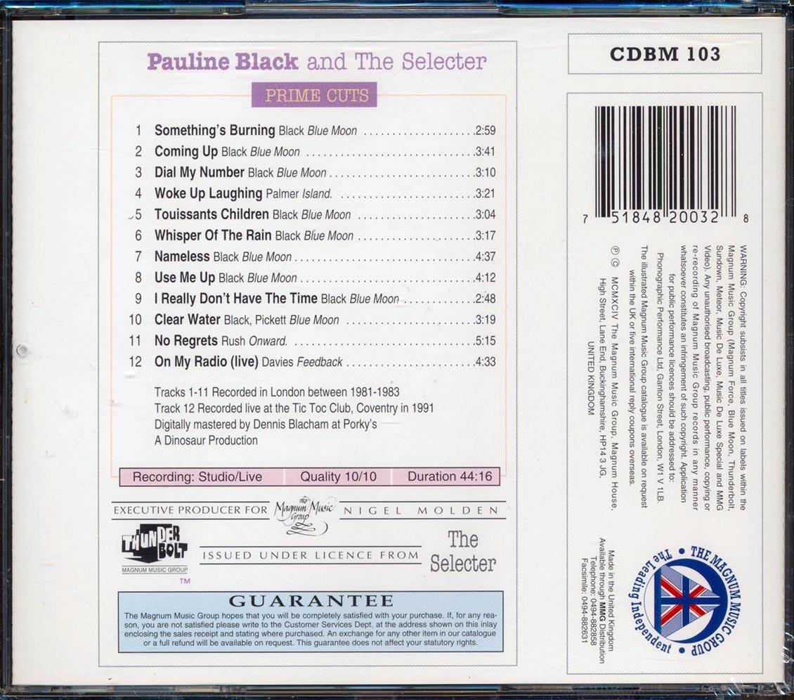 Pauline Black & The Selecter - Prime Cuts