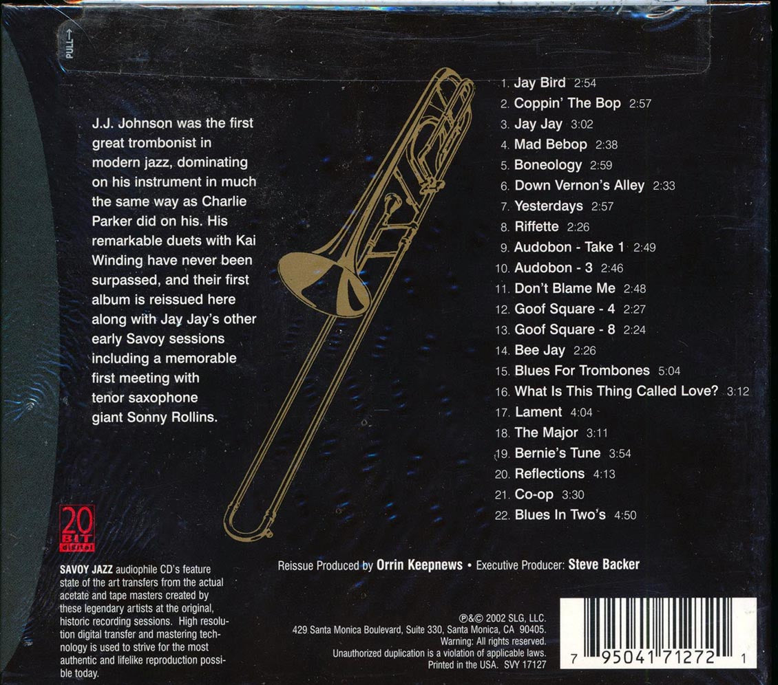 JJ Johnson - The Savoy Session (22 tracks) (deluxe 3-fold digipak) (remastered)