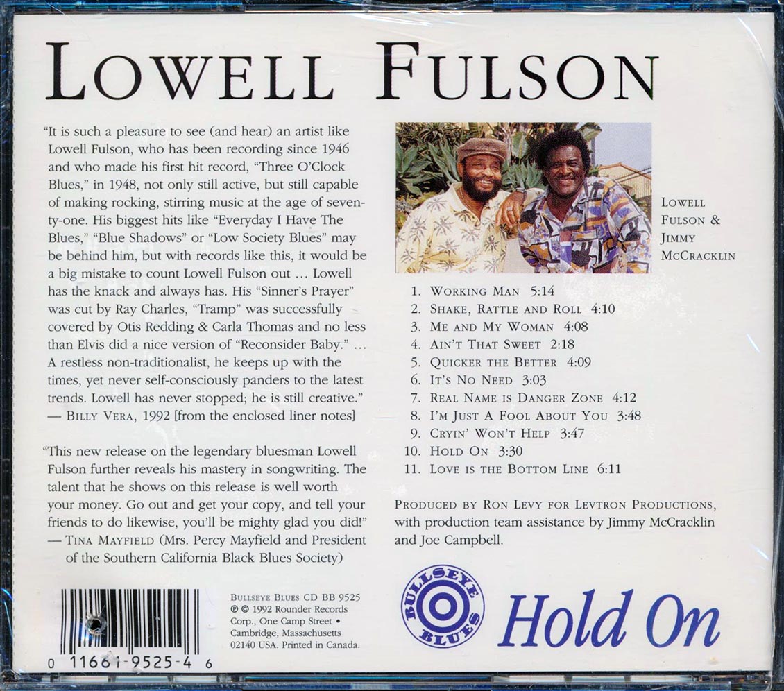 Lowell Fulson - Hold On (marked/ltd stock)