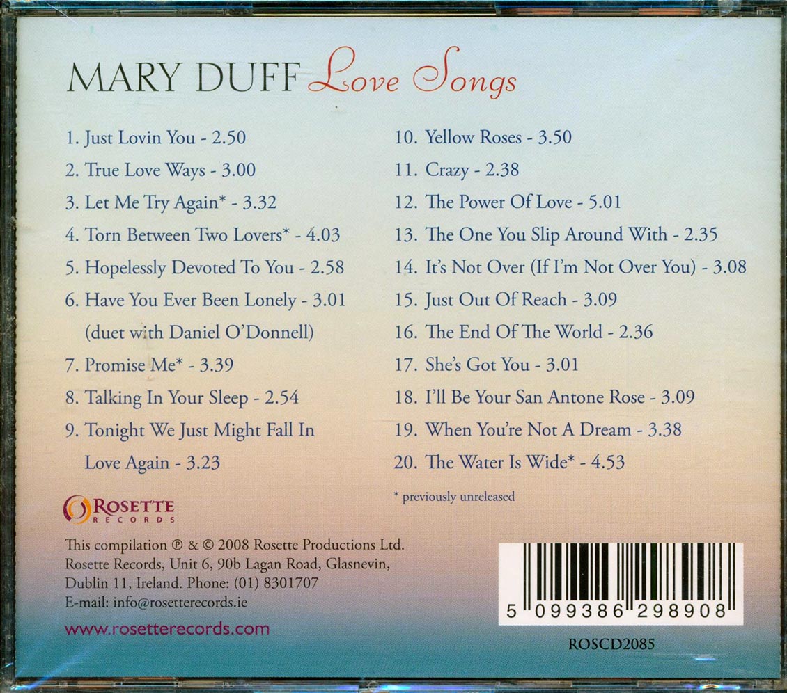Mary Duff - Love Songs