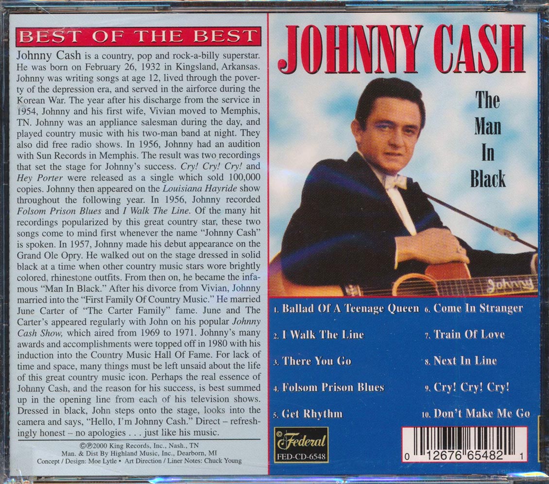 Johnny Cash - Best Of The Best: The Man In Black