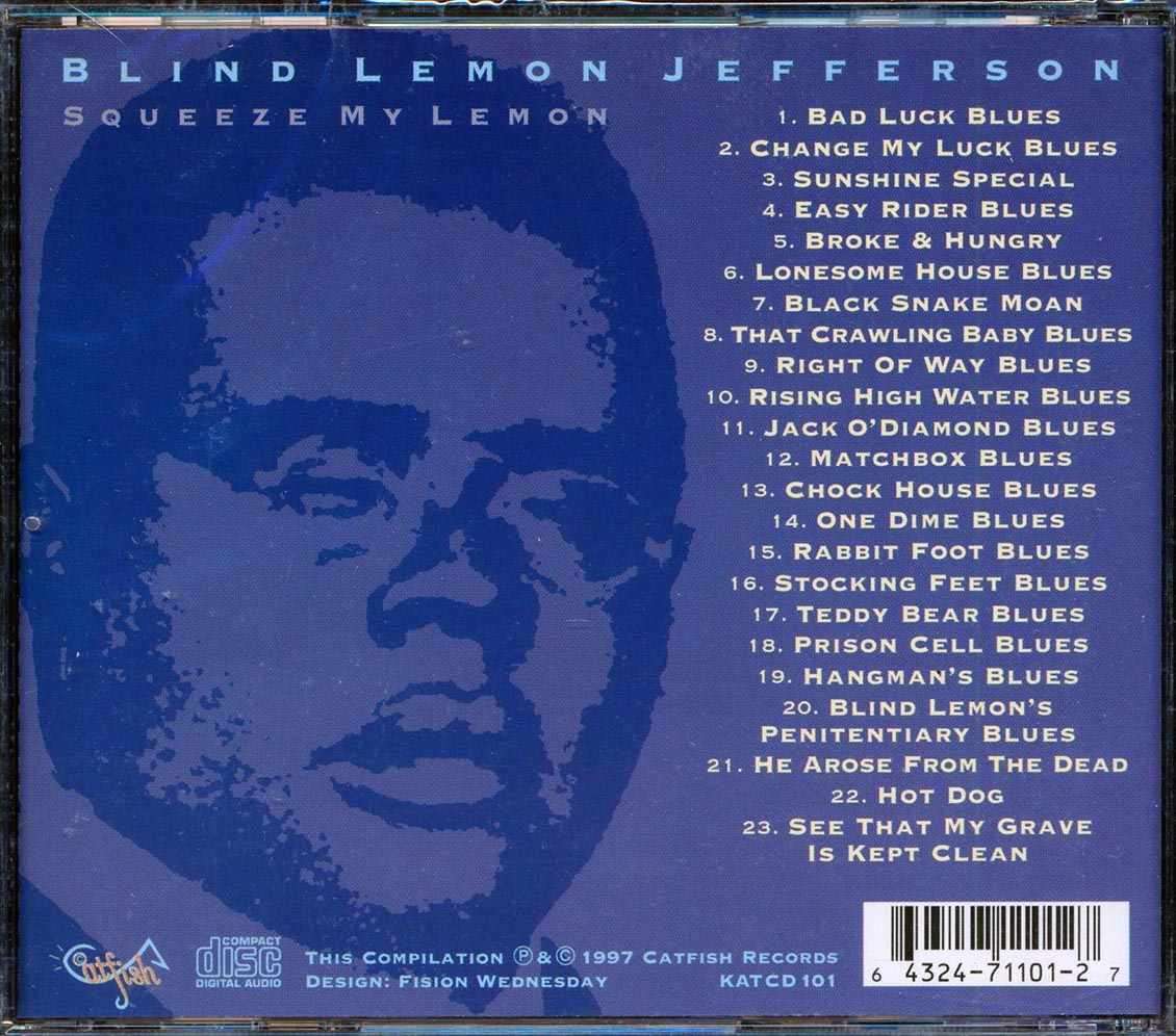 Blind Lemon Jefferson - Squeeze My Lemon (23 tracks)