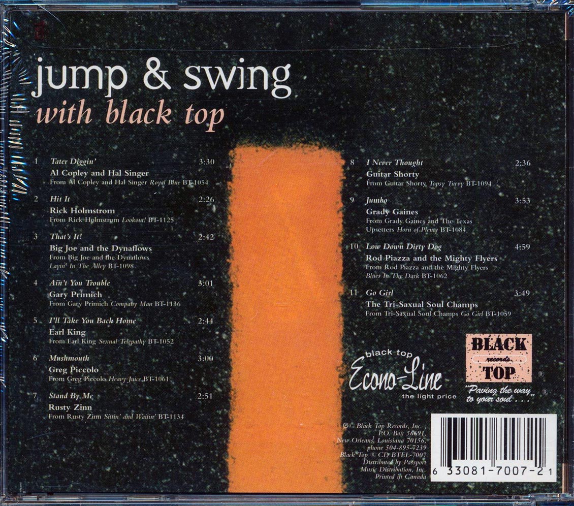 Earl King, Guitar Shorty, Big Joe & The Dynaflows, Etc. - Jump & Swing With Black Top