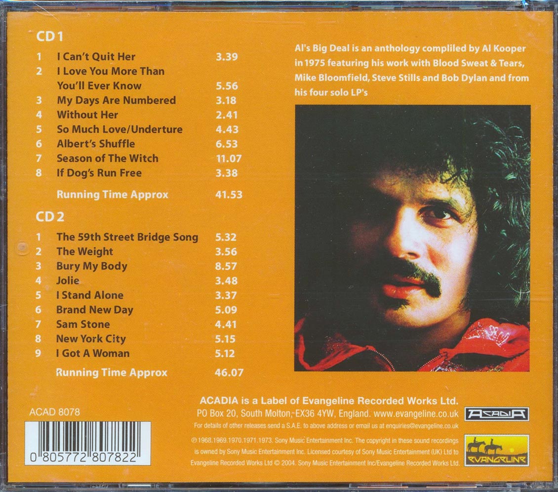 Al Kooper - Al's Big Deal + Unclaimed Freight: An Al Kooper Anthology (2xCD)