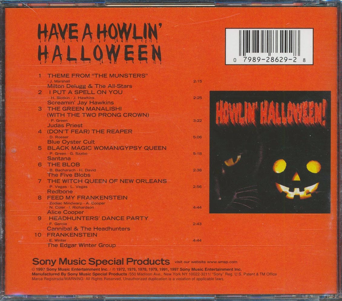 Judas Priest, Alice Cooper, Santana, Redbone, The Five Blobs, Etc. - Have A Howlin' Halloween!