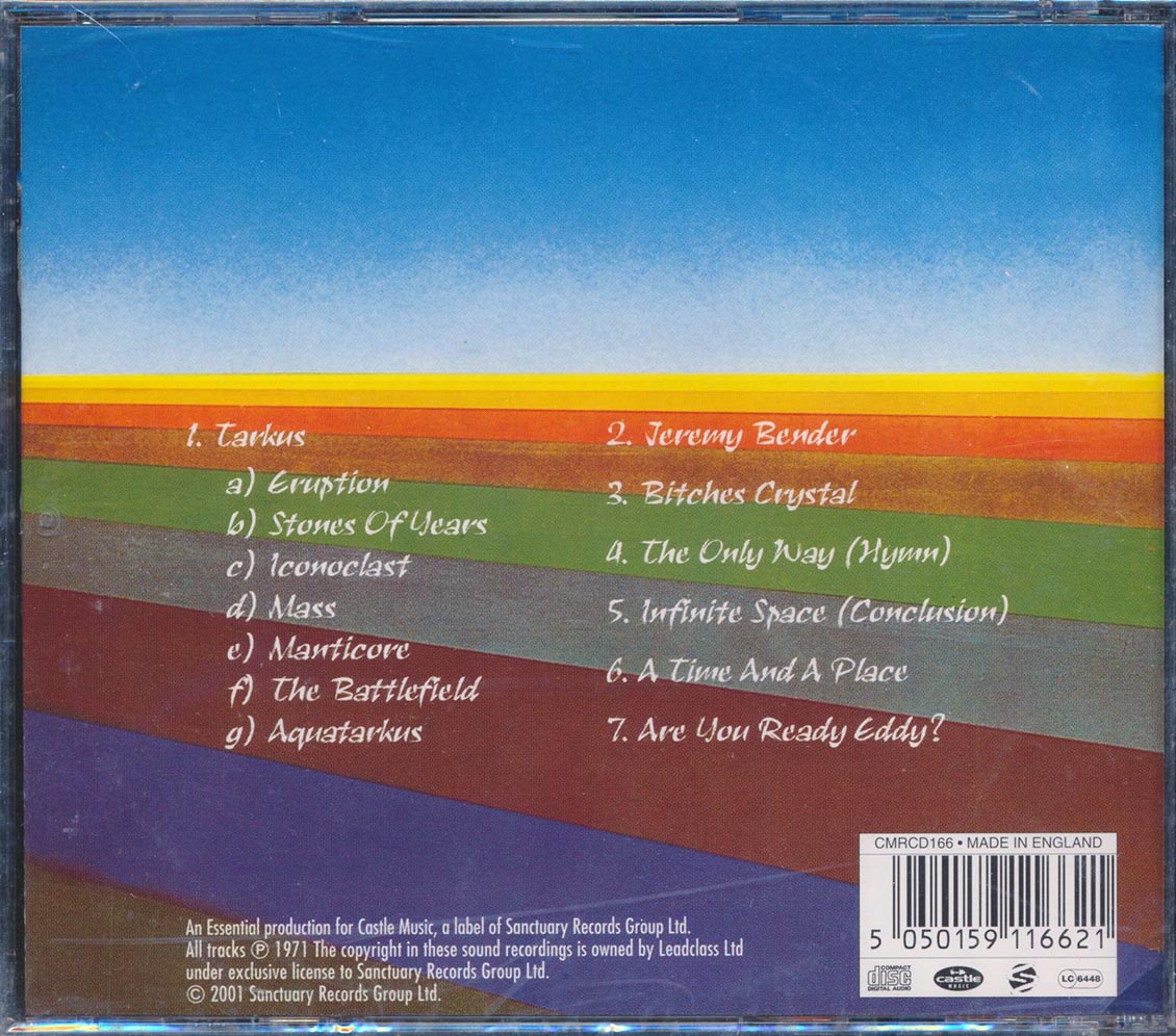Emerson Lake & Palmer - Tarkus (incl. large booklet) (remastered)