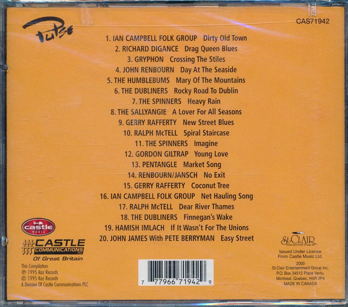 Pentangle, The Dubliners, John Renbourn, Etc. - Folk Legends Volume 1 (20 tracks)