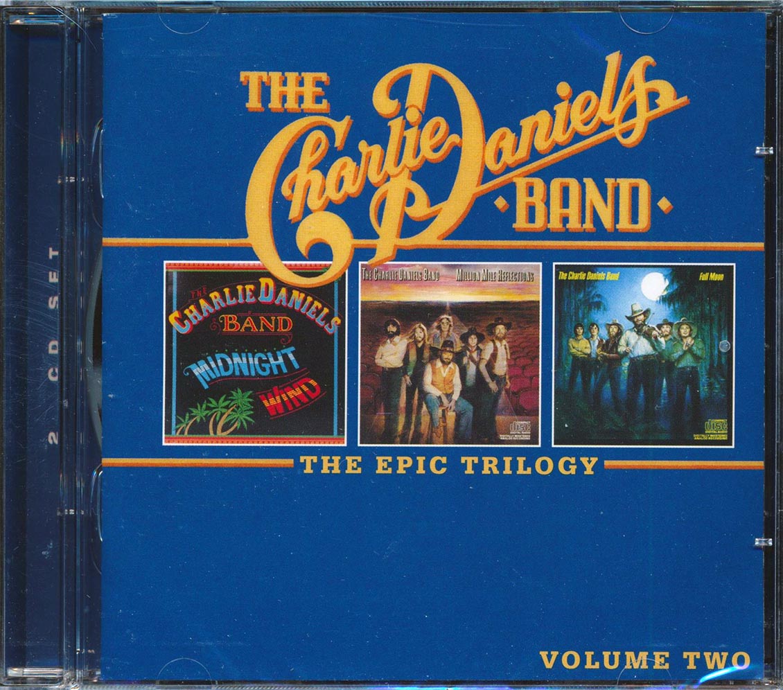 The Charlie Daniels Band - The Epic Trilogy Volume 2: Midnight Wind + Million Mile Reflections + Full Moon (3 albums on 2 CDs) (28 tracks) (2xCD)