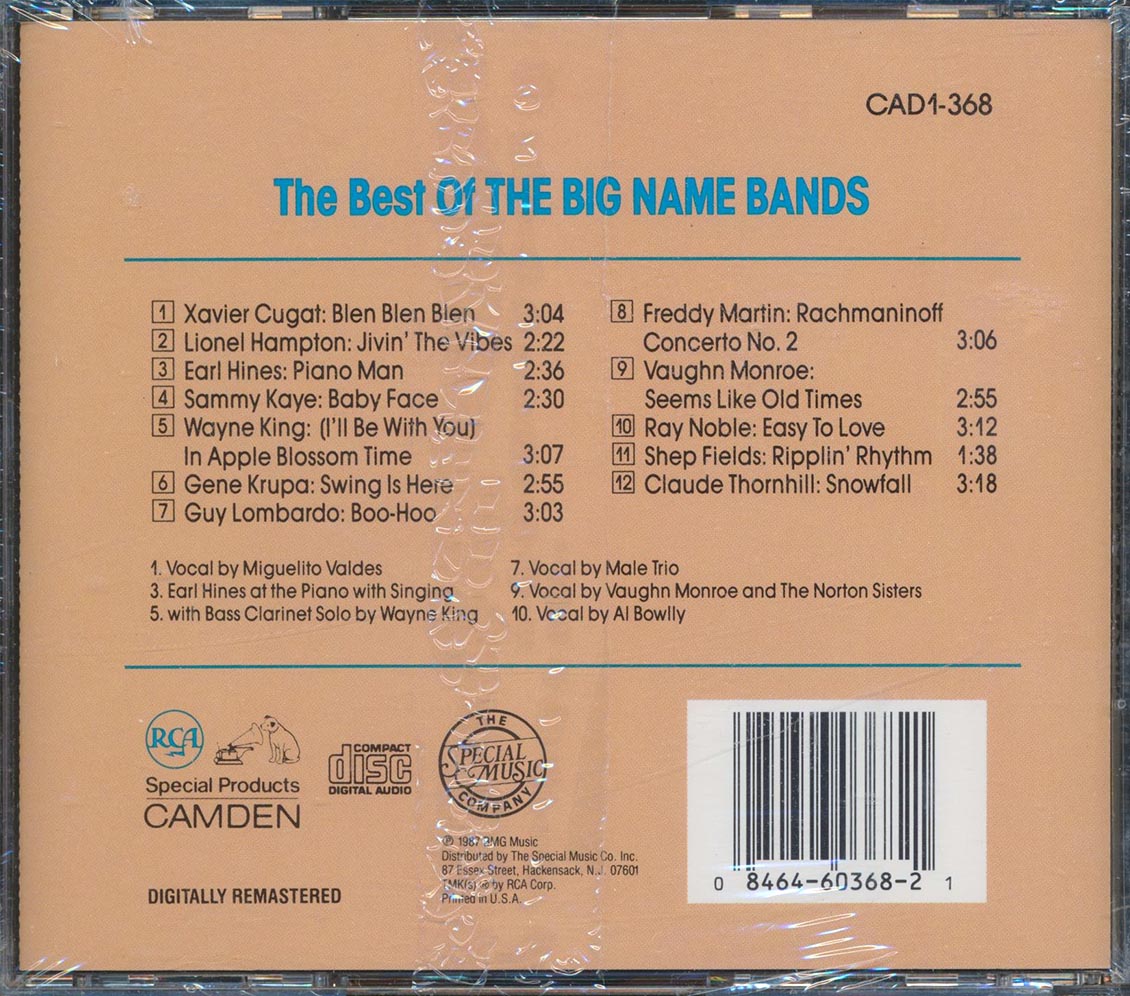 Sammy Kaye, Guy Lombardo, Vaughm Monroe, Lionel Hampton, Etc. - The Best Of The Big Name Bands