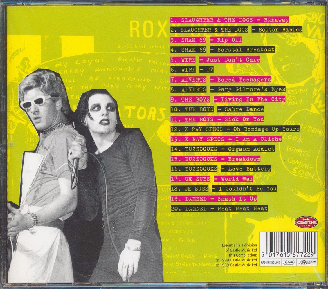 Buzzcocks, Sham 69, UK Subs, The Damned, Etc. - Live From The Roxy (20 tracks) (remastered)