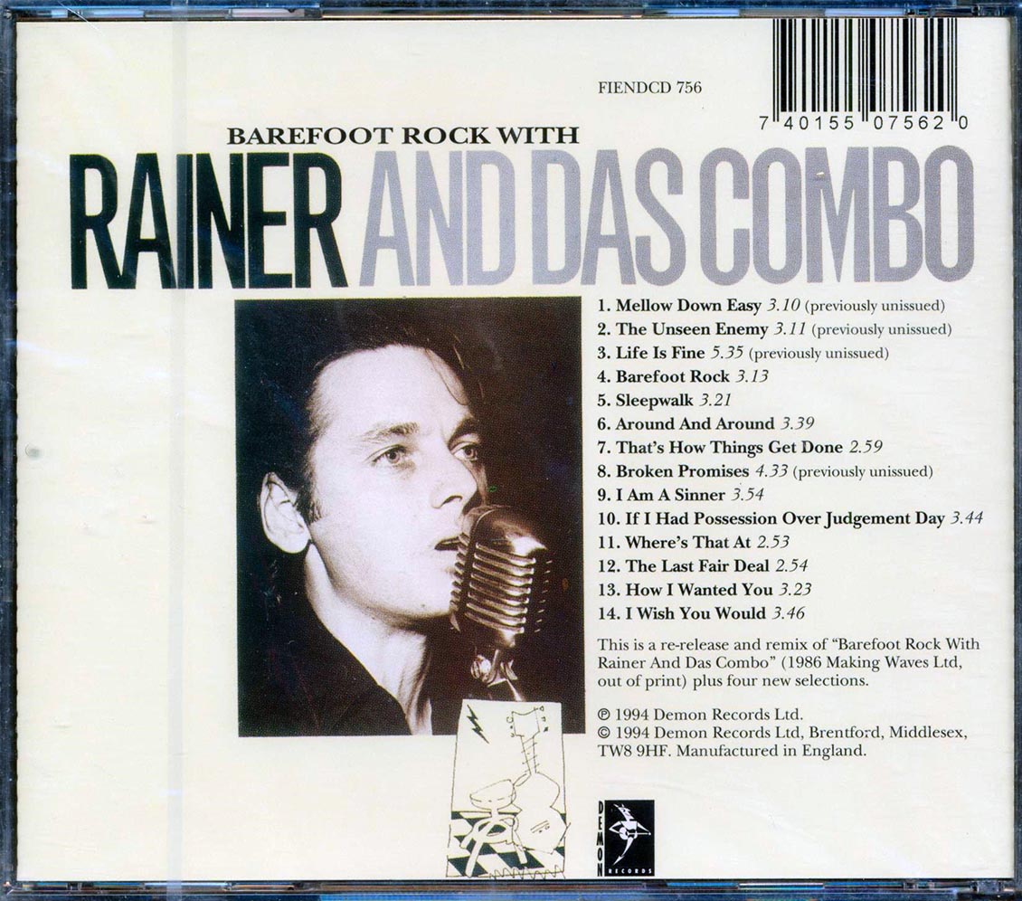 Rainer & Das Combo - Barefoot Rock With Rainer & Das Combo