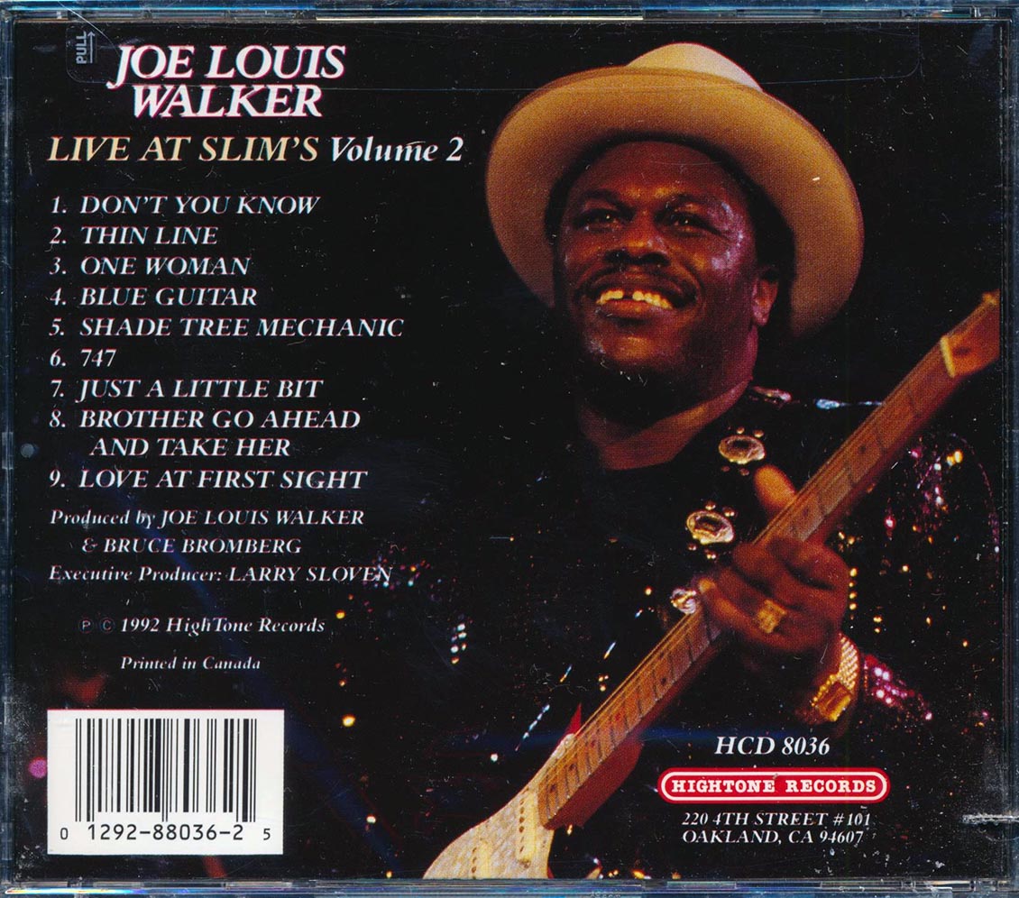 Joe Louis Walker - Live At Slim's Volume 2 (marked/ltd stock)