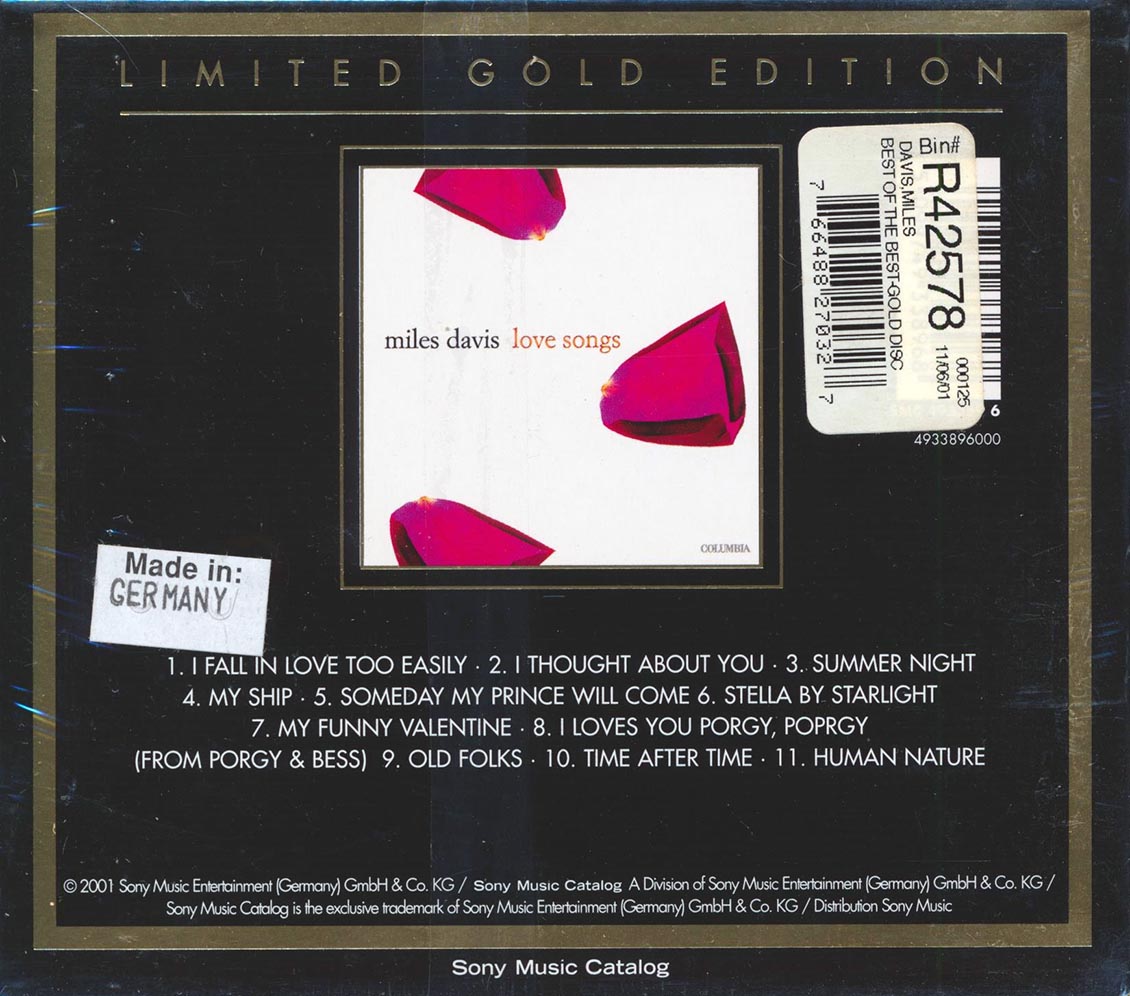 Miles Davis - Love Songs: Best Of The Best Gold (gold CD) (incl. large booklet)