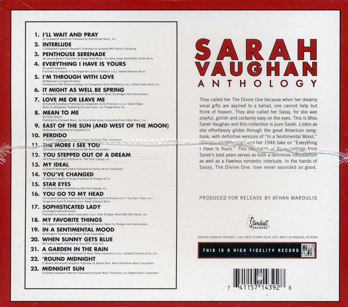 Sarah Vaughan - Anthology