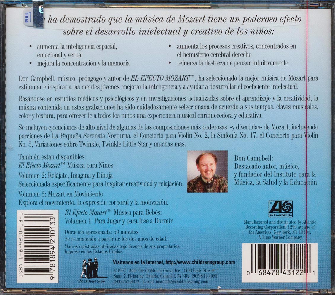 El Efecto Mozart, Musica Para Ninos - Afina Tu Mente Volume 1