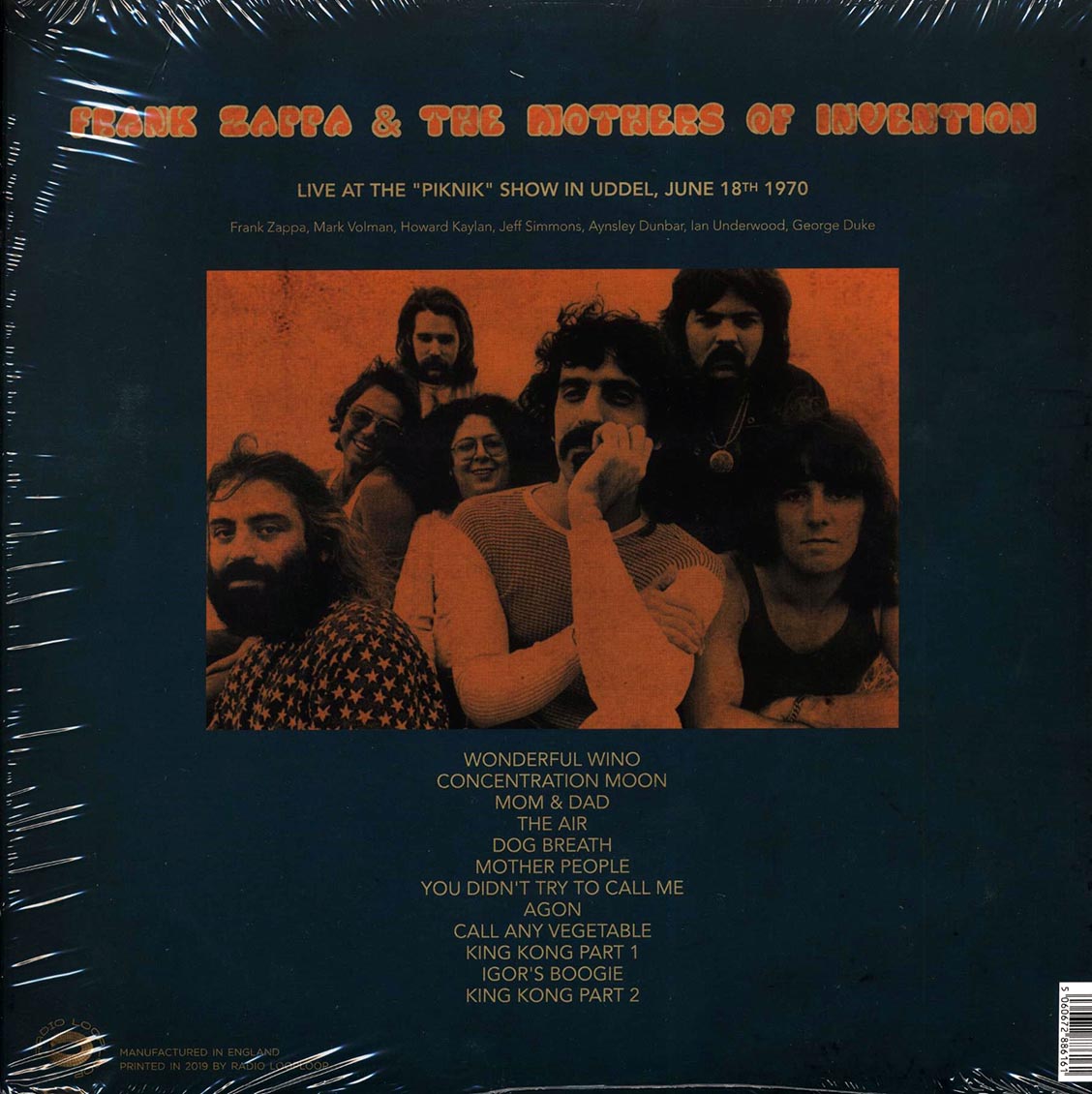 Frank Zappa & The Mothers Of Invention - Live In Uddel June 18th 1970 (ltd. 500 copies made)