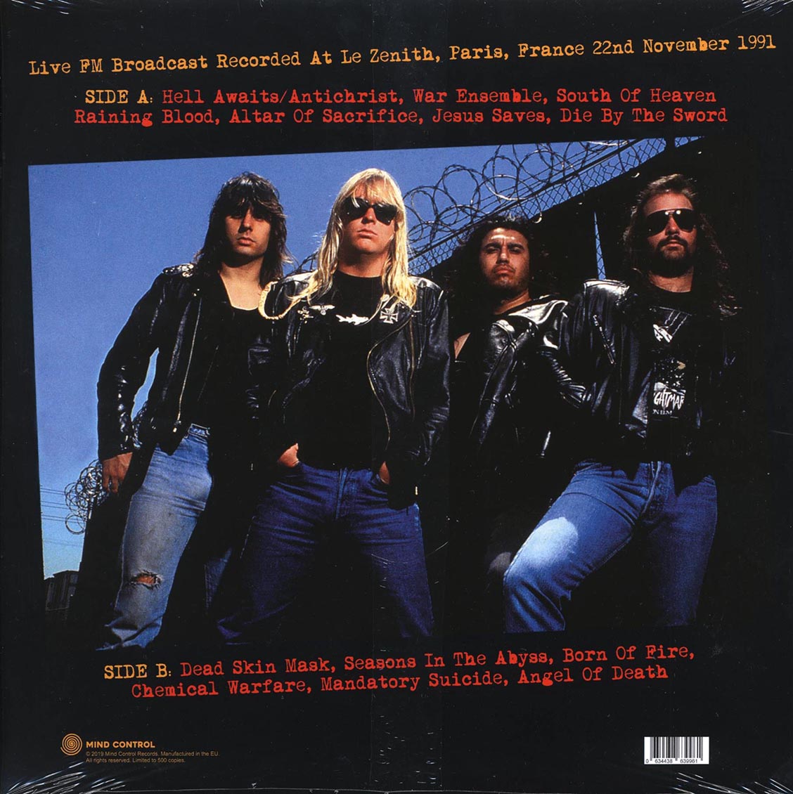 Slayer - Praying To Satan: Broadcast Recorded At Le Zenith, Paris, France 22nd November 1991 (ltd. 500 copies made)